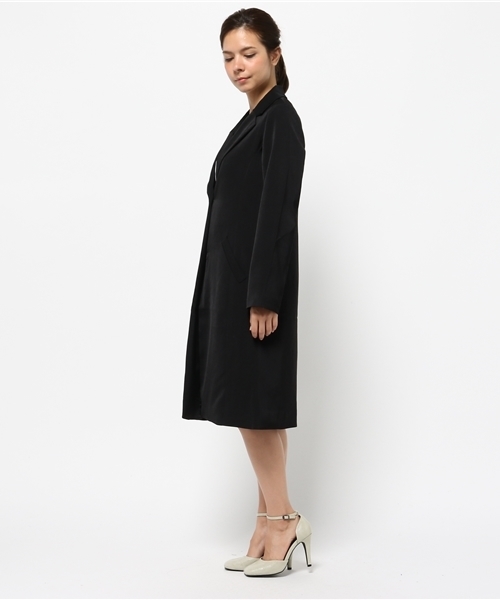 WEGO（ウィゴー）の「WEGO/ロングチェスタージャケット（チェスターコート・レディース・キャメル/ライトグレー/ブラック・FREE）」の6枚目の写真