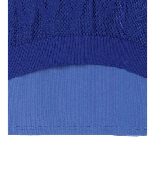 EGOIST（エゴイスト）の「EGOIST　SET2点　メッシュ+インナー（Tシャツ/カットソー・レディース・ブルー/ホワイト/ベージュ・FREE）」の5枚目の写真