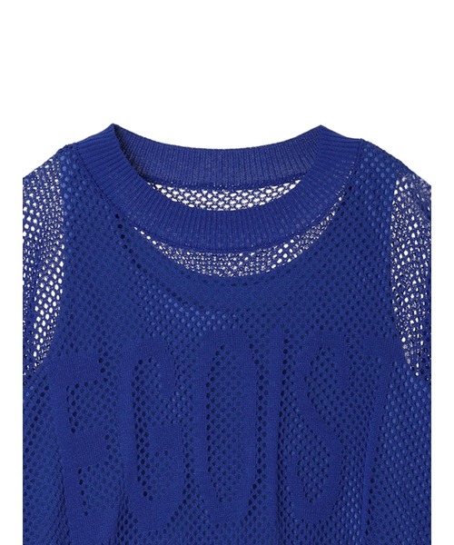 EGOIST（エゴイスト）の「EGOIST　SET2点　メッシュ+インナー（Tシャツ/カットソー・レディース・ブルー/ホワイト/ベージュ・FREE）」の4枚目の写真