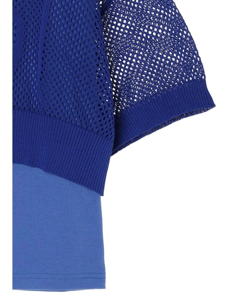 EGOIST（エゴイスト）の「EGOIST　SET2点　メッシュ+インナー（Tシャツ/カットソー・レディース・ブルー/ホワイト/ベージュ・FREE）」の19枚目の写真