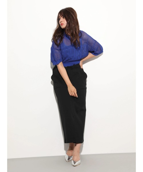 EGOIST（エゴイスト）の「EGOIST　SET2点　メッシュ+インナー（Tシャツ/カットソー・レディース・ブルー/ホワイト/ベージュ・FREE）」の13枚目の写真