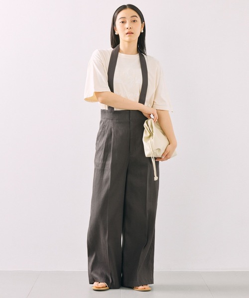 BABYLONE（バビロン）の「オックスホルタータックパンツ（その他パンツ・レディース・チャコール・フリー）」の2枚目の写真