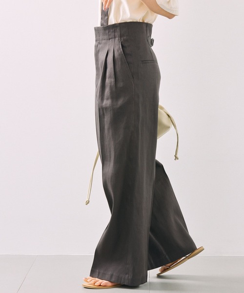 BABYLONE（バビロン）の「オックスホルタータックパンツ（その他パンツ・レディース・チャコール・フリー）」の15枚目の写真
