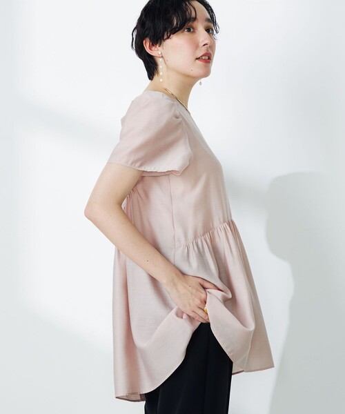 NOLLEY'S（ノーリーズ）の「2WAYペプラムチュニックブラウス