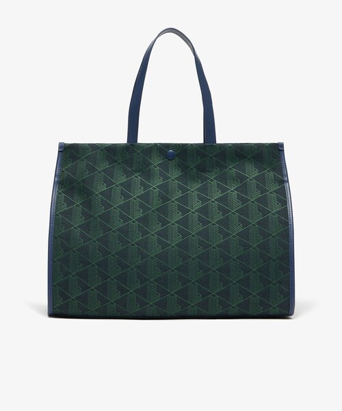 LACOSTE（ラコステ）の「ヘリテージキャンバス ジャガードラージトートバッグ（トートバッグ・レディース・グリーン系その他・FREE）」の3枚目の写真
