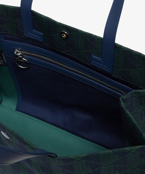 LACOSTE（ラコステ）の「ヘリテージキャンバス ジャガードラージトートバッグ（トートバッグ・レディース・グリーン系その他・FREE）」の5枚目の写真
