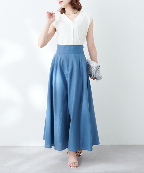 natural couture（ナチュラルクチュール）の「綿麻ハイウエスト