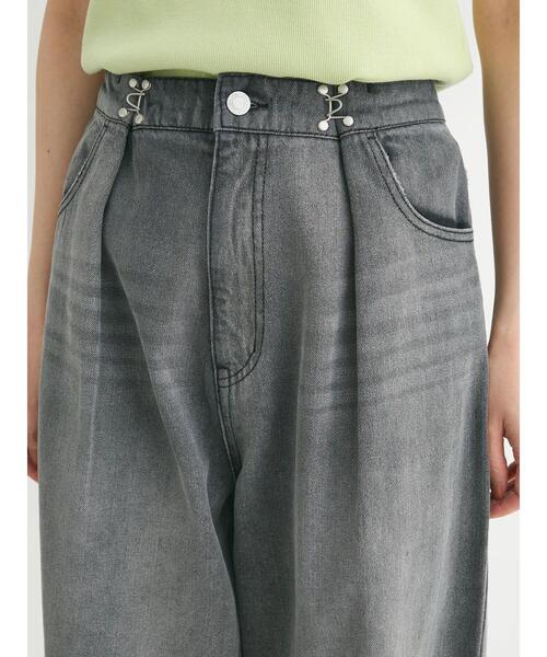 ELENCARE DUE（エレンカーレデュエ）の「・ELENCARE　DUEグラデーションデニムパンツ（デニムパンツ・レディース・ライトインディゴブルー/杢グレー・FREE）」の6枚目の写真