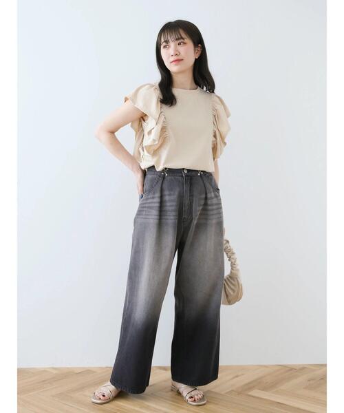 ELENCARE DUE（エレンカーレデュエ）の「・ELENCARE　DUEグラデーションデニムパンツ（デニムパンツ・レディース・ライトインディゴブルー/杢グレー・FREE）」の17枚目の写真