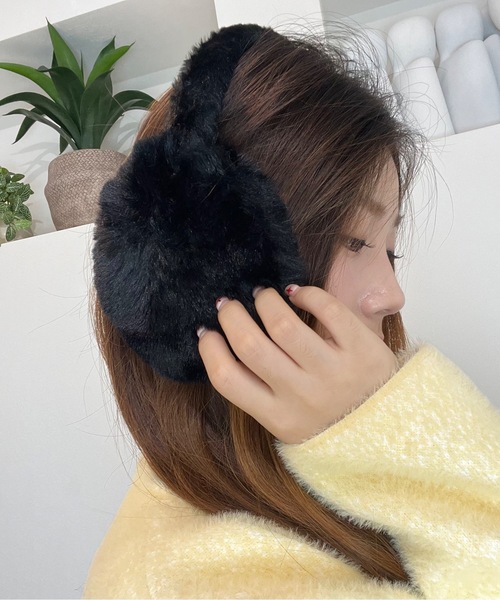Burner（バーナー）の「【OKUOKU　0909】イヤーマフ 耳当て もこもこ oku-earmuff-657916622812-2（イヤーマフ・レディース・ピンク系その他2/ベージュ系その他2/グレー系その他/ピンクベージュ/ブラック/ピンク系その他/ホワイト系その他3/ピンク/ホワイト/ブラウン系その他2/ブラック系その他3/ホワイト系その他2/グレー/アイボリー系/ブラウン系その他/ブラック系その他2/ピンク系その他5/ピンク系その他4/ベージュ/ピンク系その他3/ピンク系その他6/ブラック系その他/オフホワイト/グレー系その他2/ベージュ系その他/ブルー系その他/ホワイト系その他・FREE）」の8枚目の写真