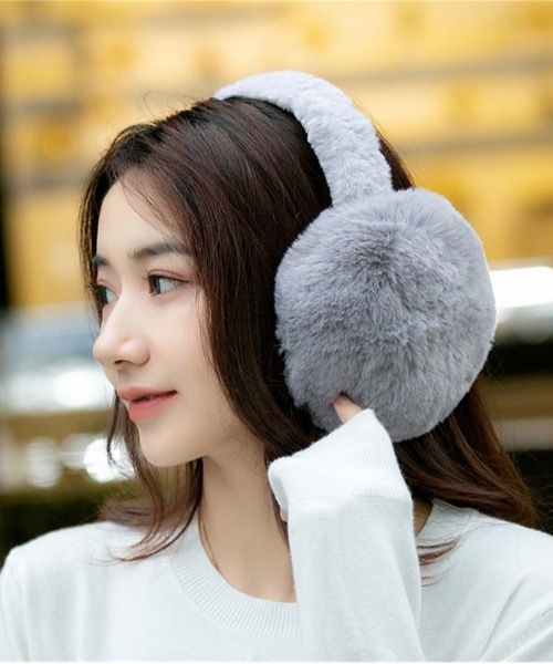 Burner（バーナー）の「【OKUOKU　0909】イヤーマフ 耳当て もこもこ oku-earmuff-657916622812-2（イヤーマフ・レディース・ピンク系その他2/ベージュ系その他2/グレー系その他/ピンクベージュ/ブラック/ピンク系その他/ホワイト系その他3/ピンク/ホワイト/ブラウン系その他2/ブラック系その他3/ホワイト系その他2/グレー/アイボリー系/ブラウン系その他/ブラック系その他2/ピンク系その他5/ピンク系その他4/ベージュ/ピンク系その他3/ピンク系その他6/ブラック系その他/オフホワイト/グレー系その他2/ベージュ系その他/ブルー系その他/ホワイト系その他・FREE）」の11枚目の写真