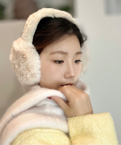 Burner（バーナー）の「【OKUOKU　0909】イヤーマフ 耳当て もこもこ oku-earmuff-657916622812-2（イヤーマフ・レディース・ピンク系その他2/ベージュ系その他2/グレー系その他/ピンクベージュ/ブラック/ピンク系その他/ホワイト系その他3/ピンク/ホワイト/ブラウン系その他2/ブラック系その他3/ホワイト系その他2/グレー/アイボリー系/ブラウン系その他/ブラック系その他2/ピンク系その他5/ピンク系その他4/ベージュ/ピンク系その他3/ピンク系その他6/ブラック系その他/オフホワイト/グレー系その他2/ベージュ系その他/ブルー系その他/ホワイト系その他・FREE）」の3枚目の写真