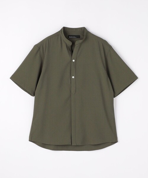 green label relaxing（グリーンレーベルリラクシング）の「【WEB限定】JUSTFIT 比翼 バンドカラー シャツ（シャツ/ブラウス・メンズ・ブラック/オリーブ/ホワイト・L/S/M/XL）」の21枚目の写真