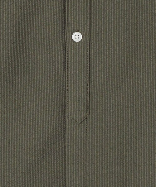 green label relaxing（グリーンレーベルリラクシング）の「【WEB限定】JUSTFIT 比翼 バンドカラー シャツ（シャツ/ブラウス・メンズ・ブラック/オリーブ/ホワイト・L/S/M/XL）」の11枚目の写真