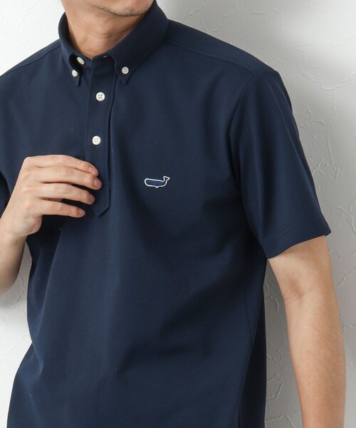 NOLLEY’S（ノーリーズ）の「《ビジカジ対応》吸水速乾 クジラBDポロシャツ（ポロシャツ・メンズ・ネイビー/グレー/ライトブルー/ホワイト/イエロー・M/L/XL/S）」の5枚目の写真