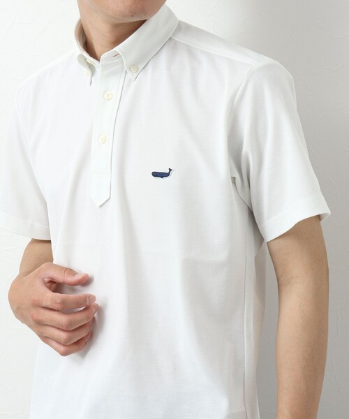 NOLLEY’S（ノーリーズ）の「《ビジカジ対応》吸水速乾 クジラBDポロシャツ（ポロシャツ・メンズ・ネイビー/グレー/ライトブルー/ホワイト/イエロー・M/L/XL/S）」の6枚目の写真