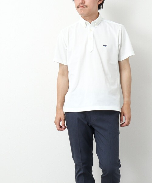 NOLLEY’S（ノーリーズ）の「《ビジカジ対応》吸水速乾 クジラBDポロシャツ（ポロシャツ・メンズ・ネイビー/グレー/ライトブルー/ホワイト/イエロー・M/L/XL/S）」の13枚目の写真