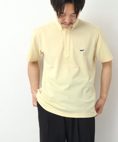 NOLLEY’S（ノーリーズ）の「《ビジカジ対応》吸水速乾 クジラBDポロシャツ（ポロシャツ・メンズ・ネイビー/グレー/ライトブルー/ホワイト/イエロー・M/L/XL/S）」の19枚目の写真