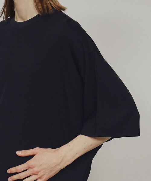 tk.TAKEO KIKUCHI(ティーケータケオキクチ)の「◆エアリーマシュマロドロスト半袖カットー(Tシャツ/カットソー・メンズ・ブルー系その他/ダークオリーブ/ホワイト/ブラック・88)」の9枚目の写真