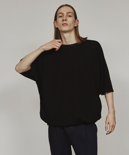tk.TAKEO KIKUCHI(ティーケータケオキクチ)の「◆エアリーマシュマロドロスト半袖カットー(Tシャツ/カットソー・メンズ・ブルー系その他/ダークオリーブ/ホワイト/ブラック・88)」の18枚目の写真
