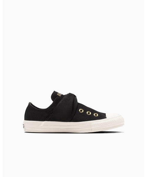 CONVERSE ALL STAR(コンバースオールスター)の「ALL STAR RIBBONSTRAP OX / オールスター リボンストラップ OX(スリッポン・レディース・ブラック・3/3.5/4/4.5/5/5.5/6)」の3枚目の写真