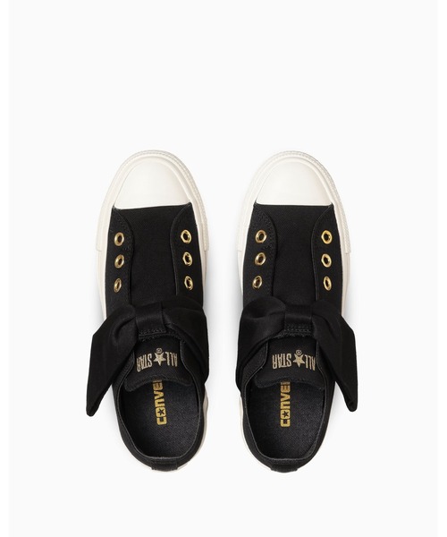CONVERSE ALL STAR(コンバースオールスター)の「ALL STAR RIBBONSTRAP OX / オールスター リボンストラップ OX(スリッポン・レディース・ブラック・3/3.5/4/4.5/5/5.5/6)」の4枚目の写真