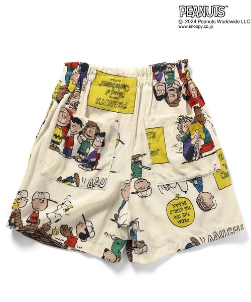 PEANUTS（ピーナッツ）の「PEANUTSコラボ アロハパンツ（その他パンツ・キッズ・オフホワイト/サックスブルー/レインボー・80/90/100/110/120/130）」の11枚目の写真