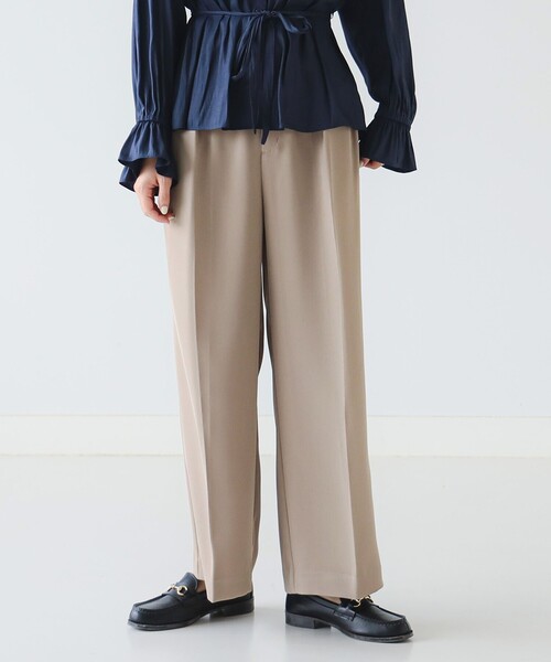 B:MING by BEAMS(ビーミングバイビームス)の「2タック ツイル パンツ(スラックス・レディース・ブラック系その他4/ブラウン系その他・MEDIUM/SMALL)」の15枚目の写真