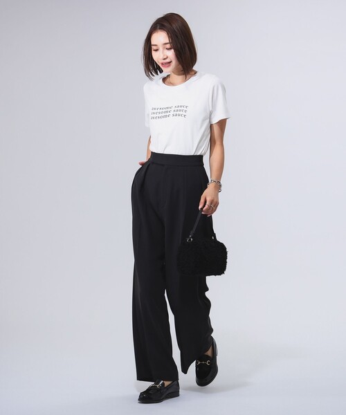 B:MING by BEAMS(ビーミングバイビームス)の「2タック ツイル パンツ(スラックス・レディース・ブラック系その他4/ブラウン系その他・MEDIUM/SMALL)」の18枚目の写真