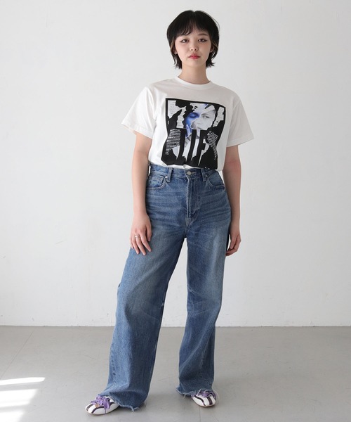 UNIT CHEST（ユニットチェスト）の「【UNIT CHEST】unique unisex T-shirt　FACE to FACE Tシャツ（Tシャツ/カットソー・メンズ・ホワイト/ブラック・L/M/S）」の15枚目の写真