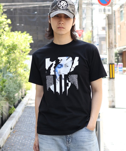 UNIT CHEST（ユニットチェスト）の「【UNIT CHEST】unique unisex T-shirt　FACE to FACE Tシャツ（Tシャツ/カットソー・メンズ・ホワイト/ブラック・L/M/S）」の18枚目の写真