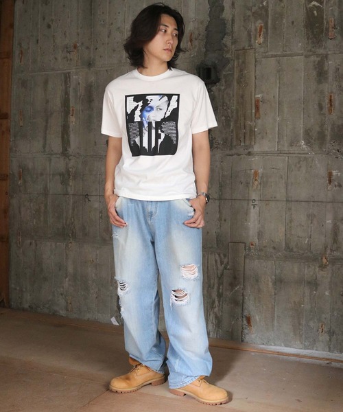 UNIT CHEST（ユニットチェスト）の「【UNIT CHEST】unique unisex T-shirt　FACE to FACE Tシャツ（Tシャツ/カットソー・メンズ・ホワイト/ブラック・L/M/S）」の22枚目の写真