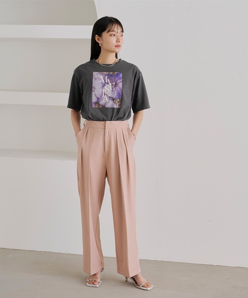 titivate(ティティベイト)の「フォトプリントTシャツ(Tシャツ/カットソー・レディース・オフホワイト/チャコール・FREE)」の11枚目の写真