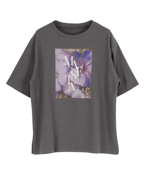 titivate(ティティベイト)の「フォトプリントTシャツ(Tシャツ/カットソー・レディース・オフホワイト/チャコール・FREE)」の13枚目の写真