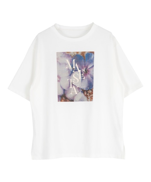 titivate(ティティベイト)の「フォトプリントTシャツ(Tシャツ/カットソー・レディース・オフホワイト/チャコール・FREE)」の12枚目の写真