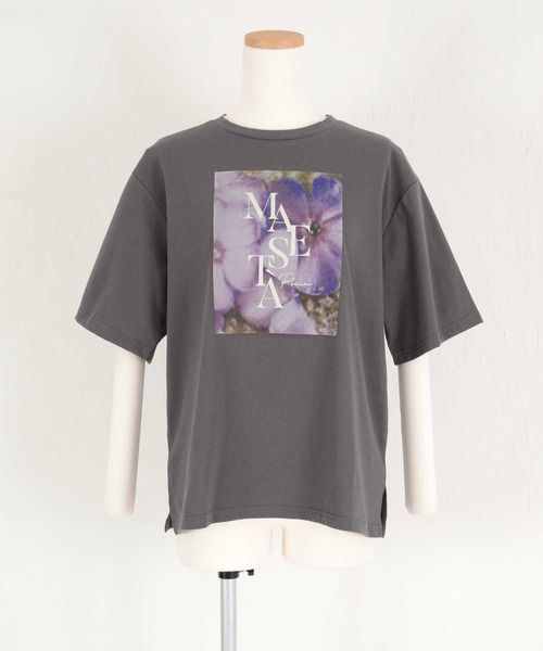 titivate(ティティベイト)の「フォトプリントTシャツ(Tシャツ/カットソー・レディース・オフホワイト/チャコール・FREE)」の14枚目の写真