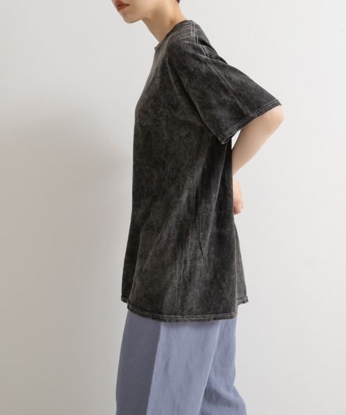 STAR&STRIPE（スターアンドストライプ）の「『一部別注カラー』STAR&STRIPE　タイダイTシャツ（Tシャツ/カットソー・レディース・ブラック/グレー/イエロー/ピンク・LARGE）」の2枚目の写真