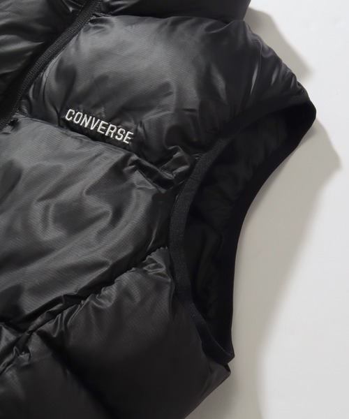 CONVERSE(コンバース)の「【CONVERSE/コンバース】リサイクルファイバーダウン 切り替え ベスト(ダウンベスト・メンズ・カーキ/ブルー/アイボリー/ブラック・M/LL/L)」の19枚目の写真