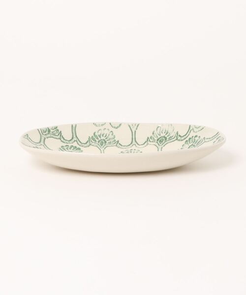 セール】ブロック風スタンプオーバルプレート（食器）｜studio