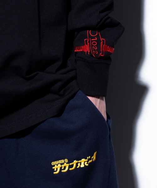 GISHER（ギッシャー）の「GS×サウナボーイ LOCKER KEY l/S T-SHIRT（Tシャツ/カットソー・メンズ・ブラック/ホワイト・MEDIUM/LARGE）」の4枚目の写真