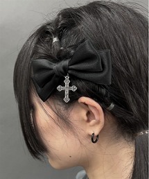 axes femme POETIQUE | クロスリボンクリップセット(バレッタ/ヘアクリップ)