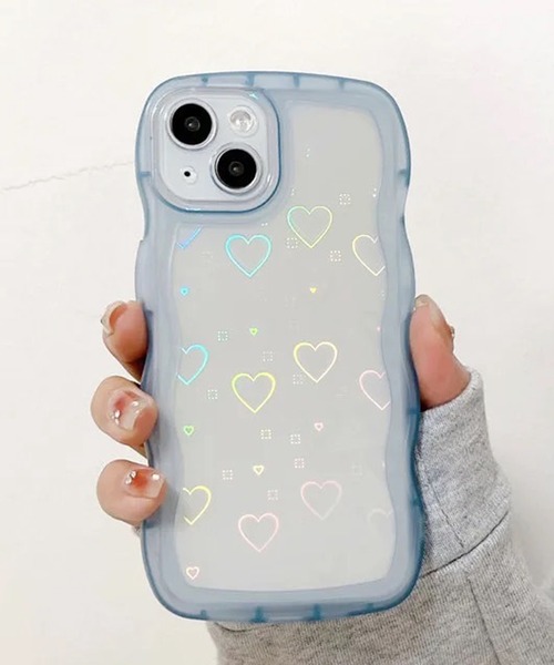 iPhone13pro ajewハート型ファーケース