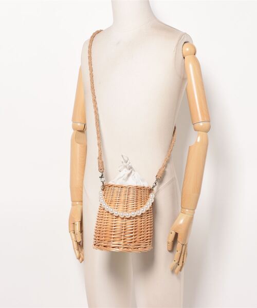 JUMELLE（ジュメロ）の「pearl basket bag（かごバッグ・レディース・ベージュ・FREE）」の14枚目の写真