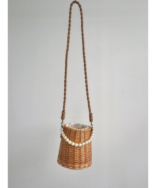 JUMELLE（ジュメロ）の「pearl basket bag（かごバッグ・レディース・ベージュ・FREE）」の21枚目の写真