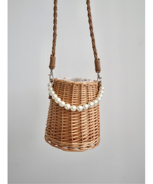 JUMELLE（ジュメロ）の「pearl basket bag（かごバッグ・レディース・ベージュ・FREE）」の20枚目の写真
