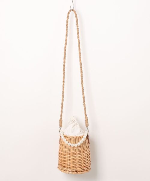 JUMELLE（ジュメロ）の「pearl basket bag（かごバッグ・レディース・ベージュ・FREE）」の13枚目の写真