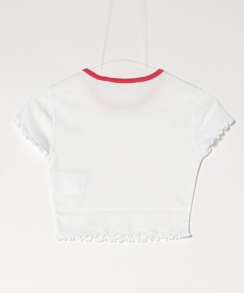 alexanderwang（アレキサンダーワン）の「LETTUCE HEM CREW NECK BABY TEE（Tシャツ/カットソー・レディース・ホワイト・XS）」の2枚目の写真