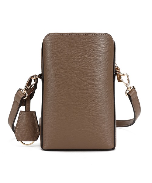 Ungrid（アングリッド）の「【Ungrid/アングリッド】カラーロゴ金具　キーハウス付きスマホ＆パスポート入れ　縦長ミニポシェット（ショルダーバッグ・レディース・ワイン/ブルーグレー/グレイッシュベージュ/アイボリー/ブラック/ネイビー/グレー・FREE）」の18枚目の写真