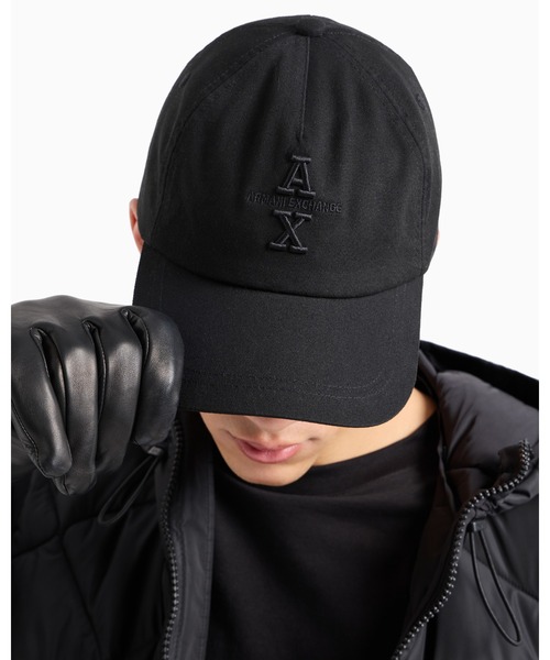ARMANI EXCHANGE(アルマーニエクスチェンジ)の「【A|X アルマーニ エクスチェンジ】<オンライン限定>AXロゴ キャップ(ZOZO限定カラー含)(キャップ・メンズ・ブラック/ライトブルー・FREE)」の4枚目の写真