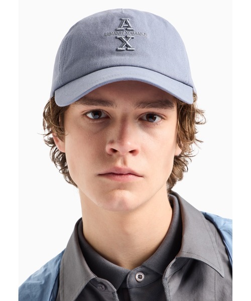 ARMANI EXCHANGE(アルマーニエクスチェンジ)の「【A|X アルマーニ エクスチェンジ】<オンライン限定>AXロゴ キャップ(ZOZO限定カラー含)(キャップ・メンズ・ブラック/ライトブルー・FREE)」の6枚目の写真